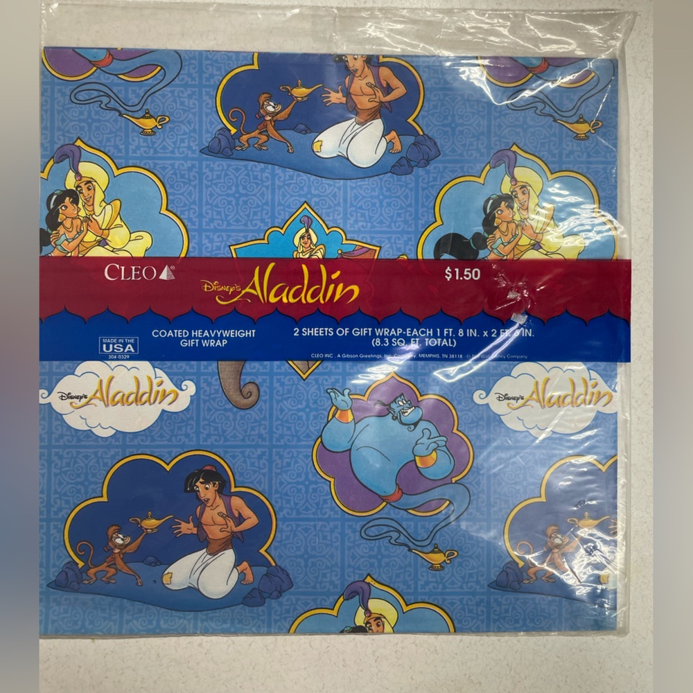Aladdin wrapping paper